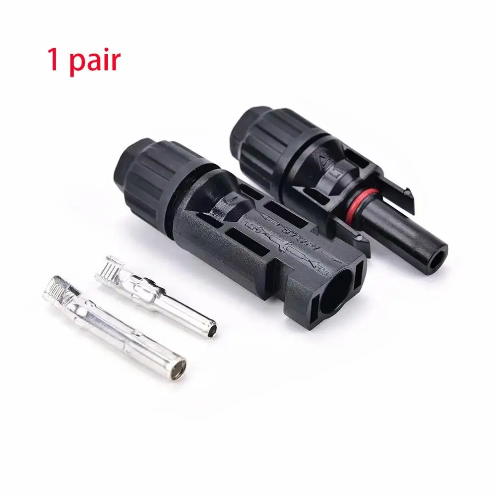 1 pair MC4 Male + Female Connectors Set for PV Solar Panel Cable 2.5mm2 4mm2 6mm2 Accessories for solar system
1 pair MC4 Male + Female Connectors Set for PV Solar Panel Cable 2.5mm2 4mm2 6mm2 Accessories for solar system