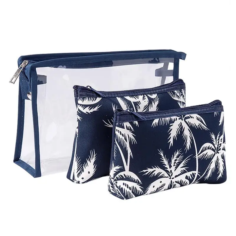 3PCS Cosmetic Bag Portable Coconut Tree Printed Toiletry Bag Makeup Bag Dust-Proof PVC Transparent Wash Cosmetic Bag
3PCS Cosmetic Bag Portable Coconut Tree Printed Toiletry Bag Makeup Bag Dust-Proof PVC Transparent Wash Cosmetic Bag