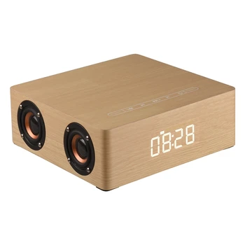Wooden Bluetooth Alarm Clock Speaker 3600mAh Battery Support Audio Input TF Card
Wooden Bluetooth Alarm Clock Speaker 3600mAh Battery Support Audio Input TF Card