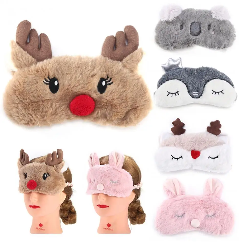Cute Animal Eye Cover Sleeping Mask Eyepatch Bandage Blindfold Christmas Deer Winter Cartoon Nap Eye Shade Plush Sleeping Mask
Cute Animal Eye Cover Sleeping Mask Eyepatch Bandage Blindfold Christmas Deer Winter Cartoon Nap Eye Shade Plush Sleeping Mask
