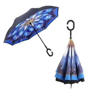 C-handle Windproof Reverse Double Layer Umbrella Holder Car Bag for Fishing Men Sun Parasol Women Rain Reverse Umbrellas Outdoor
C-handle Windproof Reverse Double Layer Umbrella Holder Car Bag for Fishing Men Sun Parasol Women Rain Reverse Umbrellas Outdoor