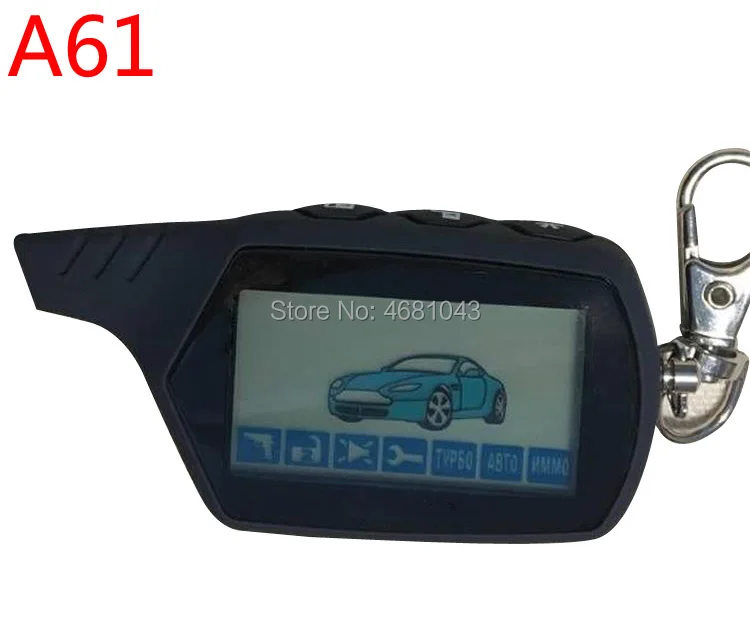 A 61 keychain 2-way LCD Remote Control Key Fob For Russian Vehicle Security Two Way Car Alarm System StarLine A61
A 61 keychain 2-way LCD Remote Control Key Fob For Russian Vehicle Security Two Way Car Alarm System StarLine A61