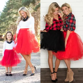 Fashion Mother Daughter Family Matching Clothes Solid Skirt Womens Kid Baby Girls Lace A Line Skirt 2019
Fashion Mother Daughter Family Matching Clothes Solid Skirt Womens Kid Baby Girls Lace A Line Skirt 2019
