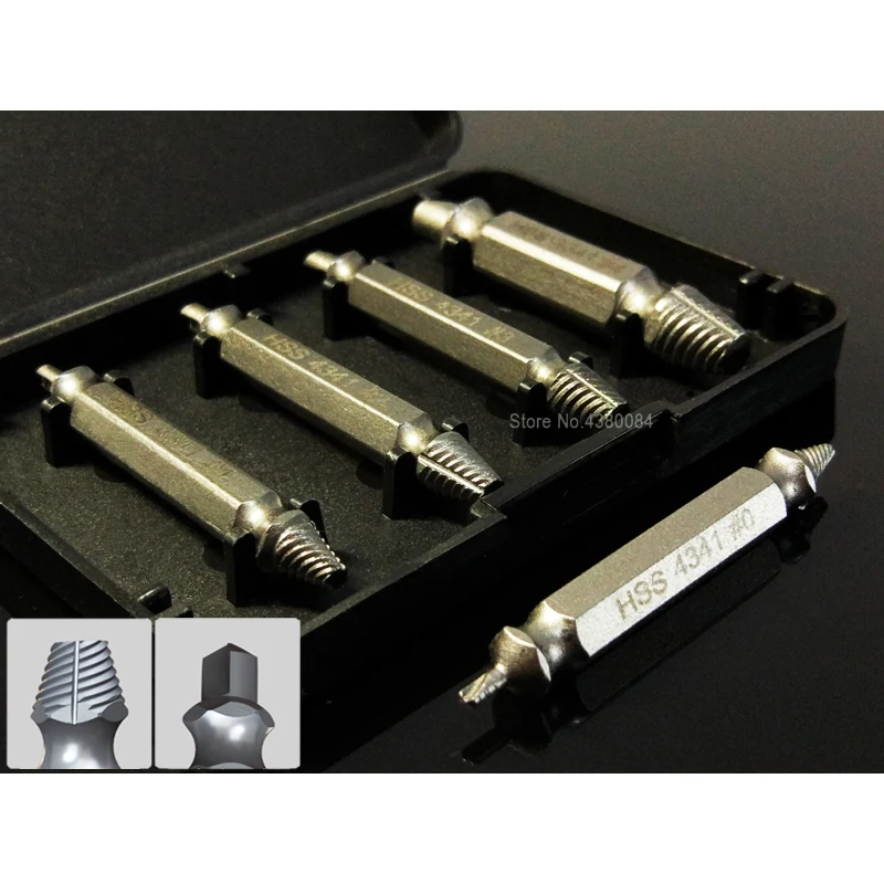 4Pcs Set BROKEN SCREW EXTRACTOR HSS broken stud spanner Slide teeth/damaged/corroded screw removal tools
4Pcs Set BROKEN SCREW EXTRACTOR HSS broken stud spanner Slide teeth/damaged/corroded screw removal tools