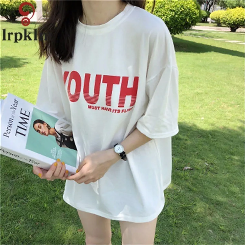2019 New Summer T-shirts Women T Shirts Clothes For T-shirt Femme Imprim Korean Plus Size WZ118 | Женская одежда