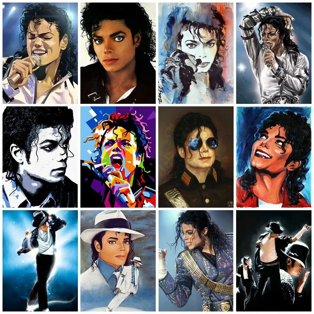 AZQSD Oil Painting Michael Jackson Painting Drawing Canvas Picture DIY Abstract Oil Painting By Number Singer Home Decor SZGD022
AZQSD Oil Painting Michael Jackson Painting Drawing Canvas Picture DIY Abstract Oil Painting By Number Singer Home Decor SZGD022