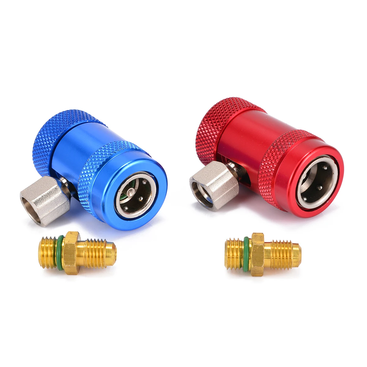 1 Pair Metal R1234yf A/C Adjustable Quick Coupler Adapter Set for Car Air Conditioner Refrigerant Connector Blue + Red
1 Pair Metal R1234yf A/C Adjustable Quick Coupler Adapter Set for Car Air Conditioner Refrigerant Connector Blue + Red