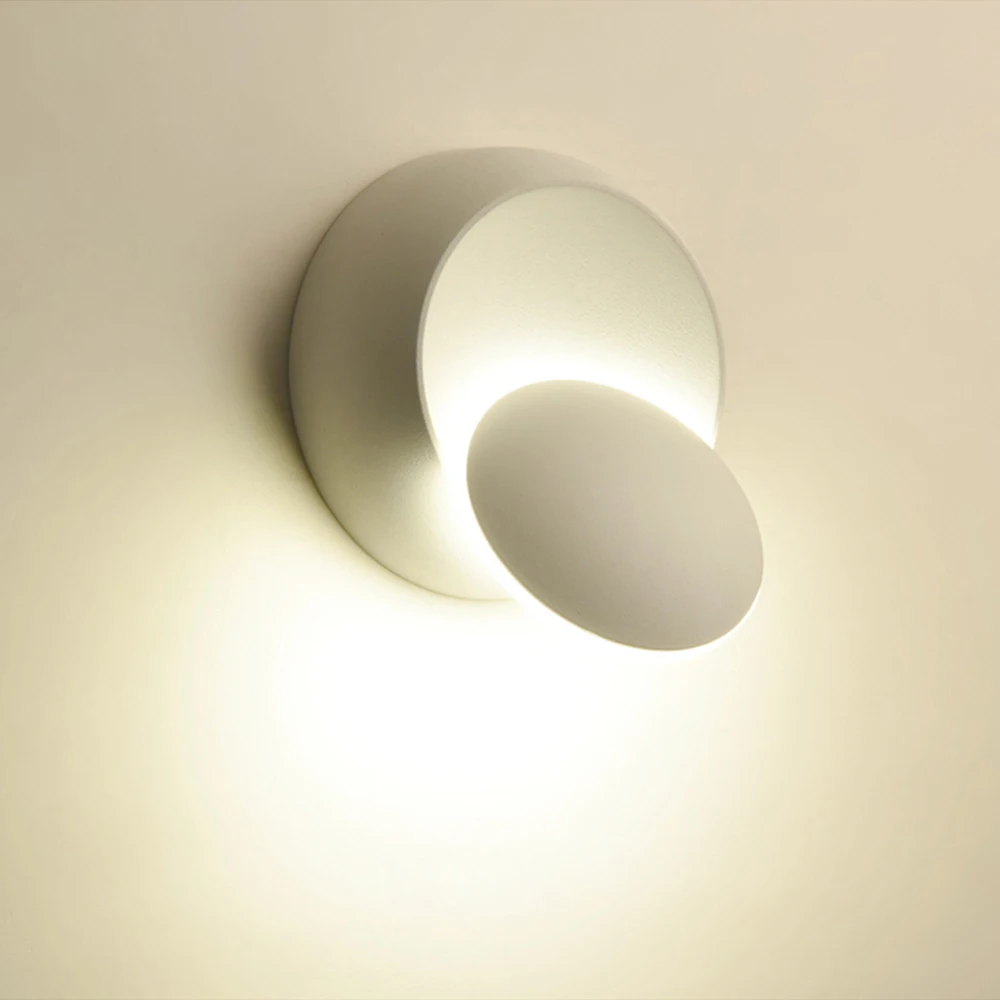 5W LED Wall Lamp 360 Degree Rotation Adjustable Bedside Light White Black Creative Wall Lamp Black Modern Aisle Round Lamp
5W LED Wall Lamp 360 Degree Rotation Adjustable Bedside Light White Black Creative Wall Lamp Black Modern Aisle Round Lamp