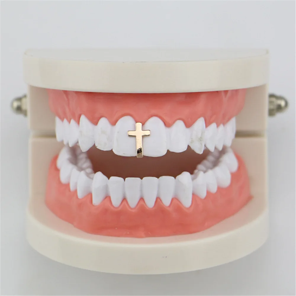 Single Cross Tooth Braces Gold Color Hip Hop Single Tooth Cap Top Bottom Grill For Jewelry Gifts Bling Custom Teeth
Single Cross Tooth Braces Gold Color Hip Hop Single Tooth Cap Top Bottom Grill For Jewelry Gifts Bling Custom Teeth