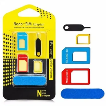 1000pcs 5 in 1 Metal Nano Sim Card Adapter + Micro Sim cards adapter + Standard Sim Card SIM Card adapter For Iphone X 7 6
1000pcs 5 in 1 Metal Nano Sim Card Adapter + Micro Sim cards adapter + Standard Sim Card SIM Card adapter For Iphone X 7 6