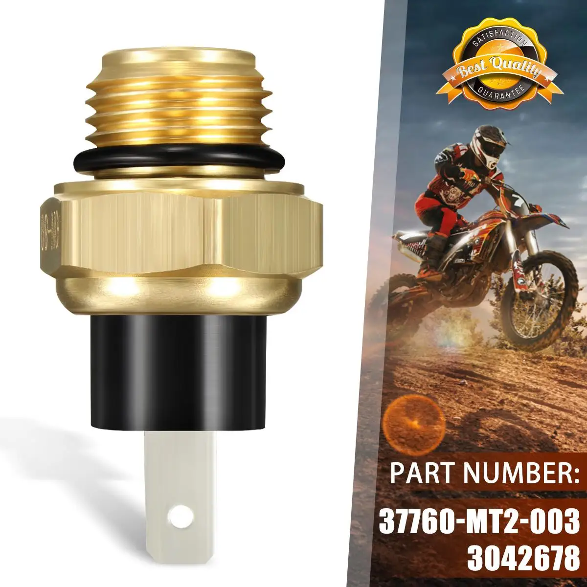 Motorcycle Coolant Radiator Fan Thermostat Detect Switch Water Temperature Sensor for Honda 7760-MT2-003 3042678
Motorcycle Coolant Radiator Fan Thermostat Detect Switch Water Temperature Sensor for Honda 7760-MT2-003 3042678