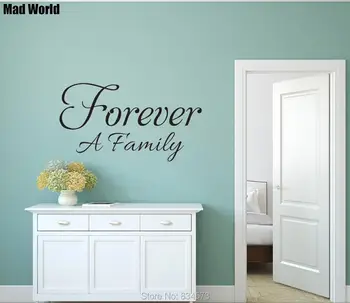 Mad World-Forever a Family Love Home Wall Art Stickers Wall Decals Home DIY Decoration Removable Room Decor Wall Stickers
Mad World-Forever a Family Love Home Wall Art Stickers Wall Decals Home DIY Decoration Removable Room Decor Wall Stickers