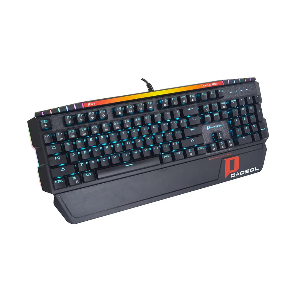 USB Wired D300 Optical Axis Mechanical Keyboard Gaming Keyboard Customized LED Monochromatic Backlit 104 Keys For Computer Gamer 
USB Wired D300 Optical Axis Mechanical Keyboard Gaming Keyboard Customized LED Monochromatic Backlit 104 Keys For Computer Gamer