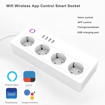Eu Plug Wifi Wireless Smart Socket USB App Remote Control Switch High Temperature Flame Retardant for Google Home/Amazon Alex
Eu Plug Wifi Wireless Smart Socket USB App Remote Control Switch High Temperature Flame Retardant for Google Home/Amazon Alex
