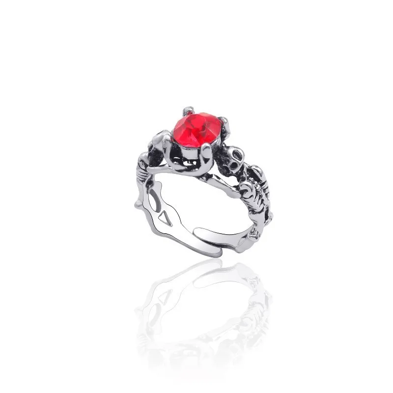 New Punk Style Queen Crystal Skull Ring Silver Exaggerated Hollow Skull Ring Opening Adjustable Men And Women Ring Jewelry Gift
New Punk Style Queen Crystal Skull Ring Silver Exaggerated Hollow Skull Ring Opening Adjustable Men And Women Ring Jewelry Gift