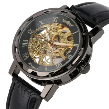 Casual Business Skeleton Mechanical Watch Movement for Men Gold Case Mechanical Watch Hand-Winding Automatic Mechanical Watches
Casual Business Skeleton Mechanical Watch Movement for Men Gold Case Mechanical Watch Hand-Winding Automatic Mechanical Watches