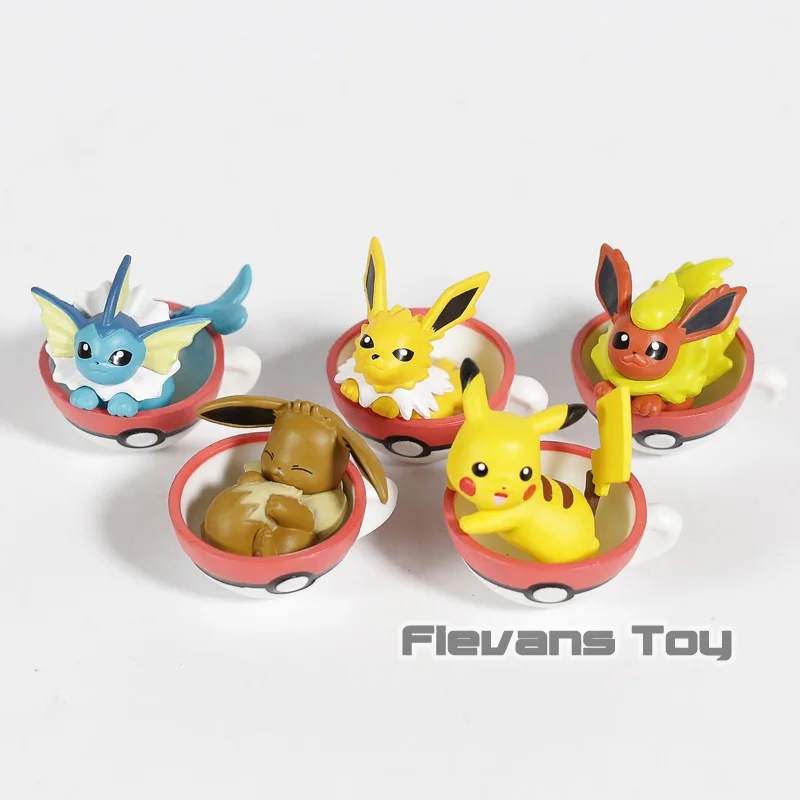 Anime Cartoon Pikachu Eevee Jolteon Vaporeon Flareon in Cup Mini PVC Figures Toys 5pcs/set
Anime Cartoon Pikachu Eevee Jolteon Vaporeon Flareon in Cup Mini PVC Figures Toys 5pcs/set