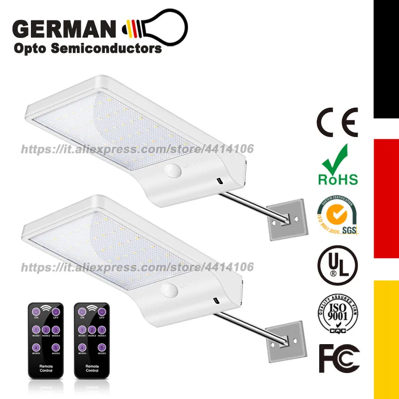 Solar Gutter Lights, 48 LED Wireless Motion Sensor Solar Light with Remote Control, IP65 Waterproof Security Light. Pack of 2
Solar Gutter Lights, 48 LED Wireless Motion Sensor Solar Light with Remote Control, IP65 Waterproof Security Light. Pack of 2