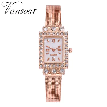 New Fashion Women Rose Gold Mesh Belt Watches Luxury Ladies Rhinestone Quartz Watches Relogio Feminino Drop Shipping
New Fashion Women Rose Gold Mesh Belt Watches Luxury Ladies Rhinestone Quartz Watches Relogio Feminino Drop Shipping
