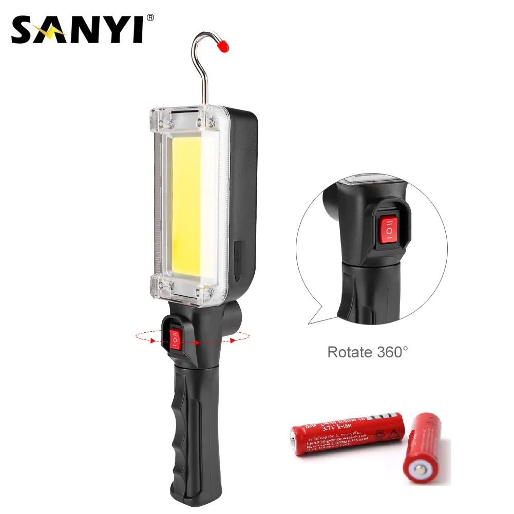 2 Modes COB LED Magnetic Flashlight Work Inspection Light USB Rechargeable 18650 Torch Hanging Camping Lamp Portable Lantern
2 Modes COB LED Magnetic Flashlight Work Inspection Light USB Rechargeable 18650 Torch Hanging Camping Lamp Portable Lantern