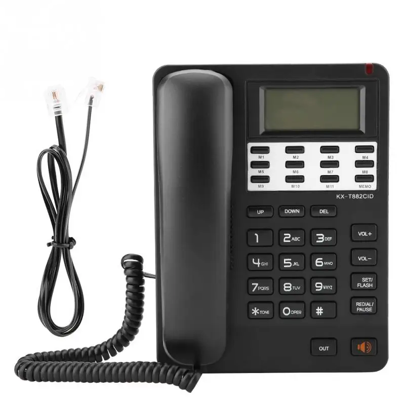 Office Landline Telephone DTMF\FSK Dual System for Home Hotel Wired Desktop Phone Telephone Digital LCD Screen Display
Office Landline Telephone DTMF\FSK Dual System for Home Hotel Wired Desktop Phone Telephone Digital LCD Screen Display