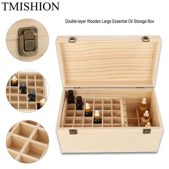 TMISHION Double-layer 66 Grids Essential Nail gel Oil Wooden Box Case Wood Nail Gel Oil Bottle Display Stand Holder Nail Tool
TMISHION Double-layer 66 Grids Essential Nail gel Oil Wooden Box Case Wood Nail Gel Oil Bottle Display Stand Holder Nail Tool