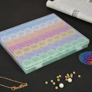 56 Grids Transparent Storage Case Jewelry Drill Box Diamond Embroidery Crystal Bead Organizer Gadgets Storage Box
56 Grids Transparent Storage Case Jewelry Drill Box Diamond Embroidery Crystal Bead Organizer Gadgets Storage Box