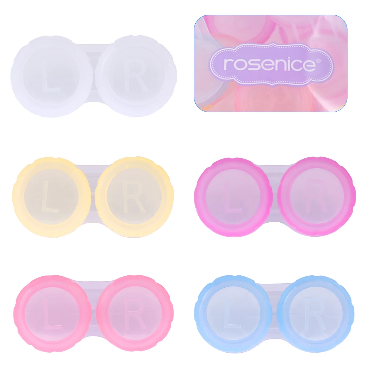 ROSENICE 20PCS Contact Lens Cases Solid Practical Compact Holder Container Box for Daily Use Travel
ROSENICE 20PCS Contact Lens Cases Solid Practical Compact Holder Container Box for Daily Use Travel