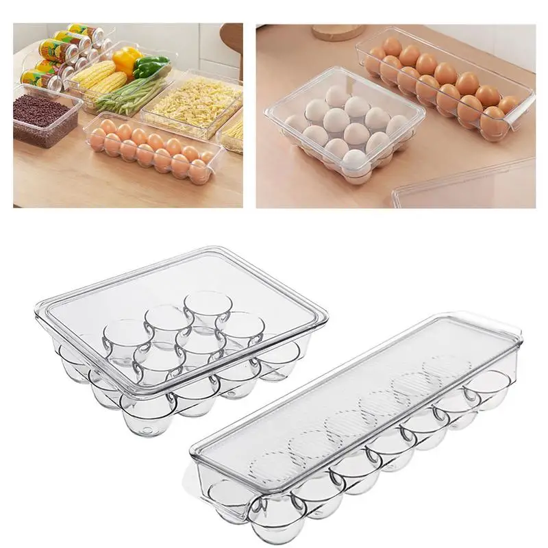 Egg Tray Holder Superposition Covered Rectangle Upright Refrigerator Fresh-keeping Receiving Box Egg Rack Kitchen Tool
Egg Tray Holder Superposition Covered Rectangle Upright Refrigerator Fresh-keeping Receiving Box Egg Rack Kitchen Tool
