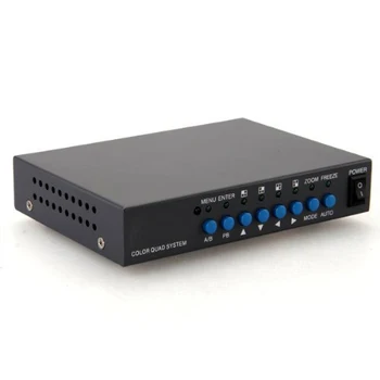 VGA 4CH Color CCTV Security Camera Video Processor Quad Splitter Remote Control
VGA 4CH Color CCTV Security Camera Video Processor Quad Splitter Remote Control