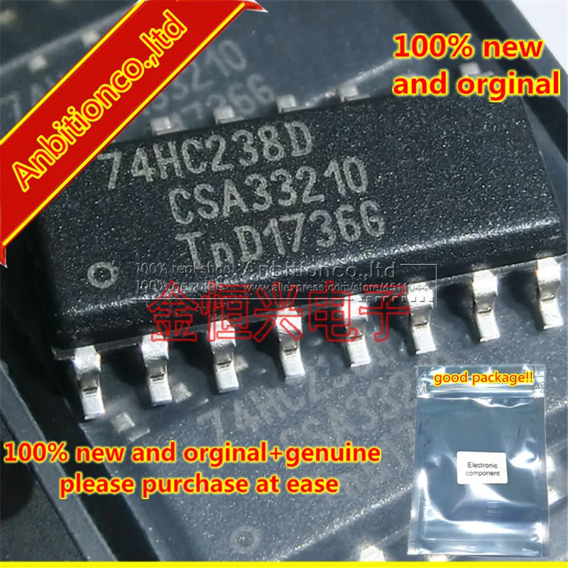 10pcs 100% new and orginal 74HC238D 74HC238 SOP-16 3-to-8 line decoder/demultiplexer in stock
10pcs 100% new and orginal 74HC238D 74HC238 SOP-16 3-to-8 line decoder/demultiplexer in stock