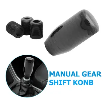 Black Carbon Fiber Ball Gear Shift Shifter Knob For Manual Transmission Stick
Black Carbon Fiber Ball Gear Shift Shifter Knob For Manual Transmission Stick