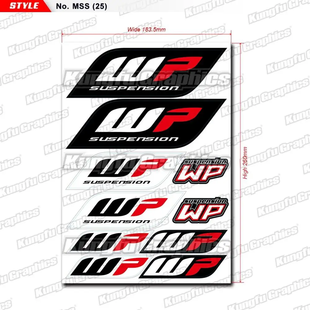 KUNGFU GRAPHICS Front Suspension Decoration Motorbike Decal Sheet for WP Fork Leg 18*26cm Free Shipping
KUNGFU GRAPHICS Front Suspension Decoration Motorbike Decal Sheet for WP Fork Leg 18*26cm Free Shipping