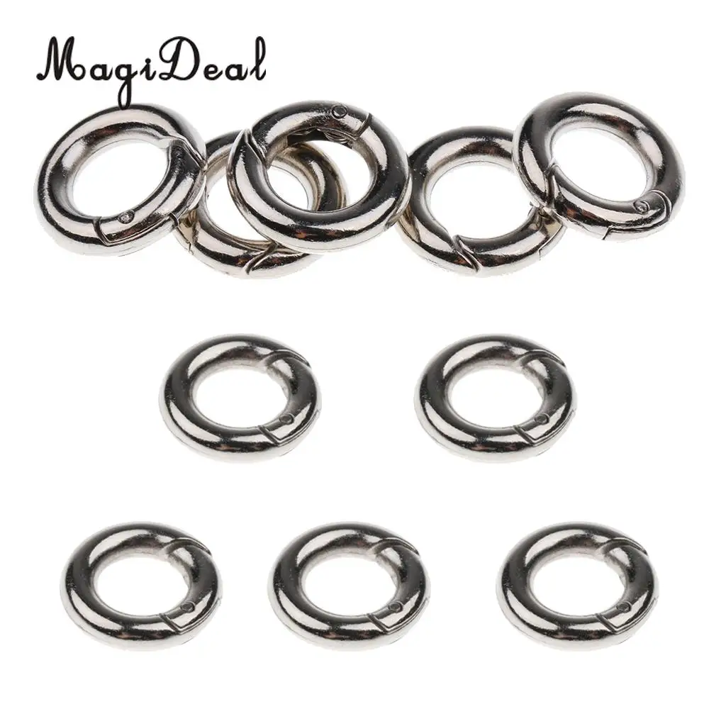 10pcs Round Circular O Ring Carabiner Snap Clip Spring Keyring Buckles Outdoor Sports Small Accessories
10pcs Round Circular O Ring Carabiner Snap Clip Spring Keyring Buckles Outdoor Sports Small Accessories