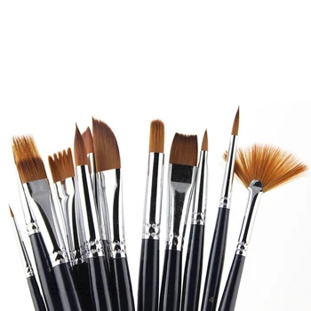 12Pcs Painting Brush Set Round Pointed Tip Drawing Tools Nylon Hair Office School Supplies Watercolor Gouache Paint Brushes
12Pcs Painting Brush Set Round Pointed Tip Drawing Tools Nylon Hair Office School Supplies Watercolor Gouache Paint Brushes