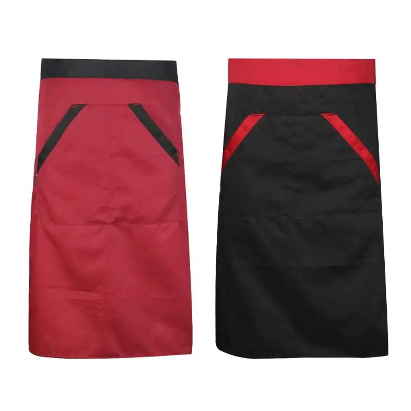Kitchen Apron Half Apron with Two Pockets Chef Waiter Apron for Men Women Black Red
Kitchen Apron Half Apron with Two Pockets Chef Waiter Apron for Men Women Black Red