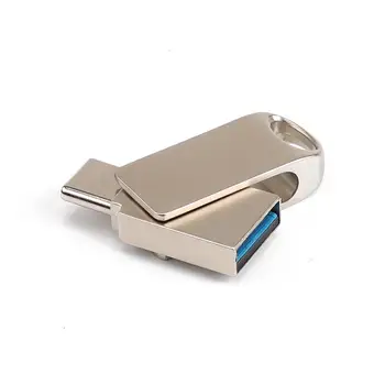 Type-C USB3.0 Rotary Dual Plug Flash Memory Disc 16/32/64GB Memory Pen Stick Drive For Mobile Computer
Type-C USB3.0 Rotary Dual Plug Flash Memory Disc 16/32/64GB Memory Pen Stick Drive For Mobile Computer