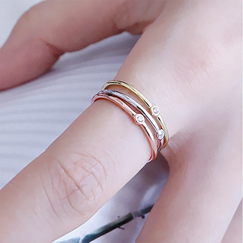 Elegant Mini Cubic Zirconia Ring Rose/White Gold Color CZ Crystal Midi Ring for Women Party Gift
Elegant Mini Cubic Zirconia Ring Rose/White Gold Color CZ Crystal Midi Ring for Women Party Gift