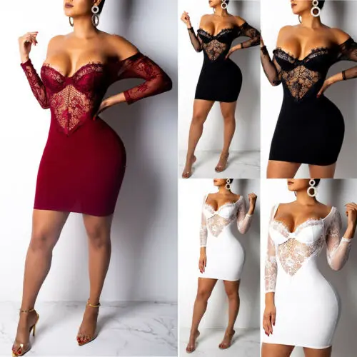 Sexy Lady Long Sleve Lace Dress Women V Neck Clubwear Backless Evening Party Summer Lady Lace Dress Short Mini Dress
Sexy Lady Long Sleve Lace Dress Women V Neck Clubwear Backless Evening Party Summer Lady Lace Dress Short Mini Dress