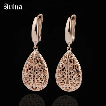 Irina Cute Earring Unique Carved Hollow Rose Gold Long Drop Dangle Earrings Women Wedding Party Vintage Earrings Jewelry 555
Irina Cute Earring Unique Carved Hollow Rose Gold Long Drop Dangle Earrings Women Wedding Party Vintage Earrings Jewelry 555