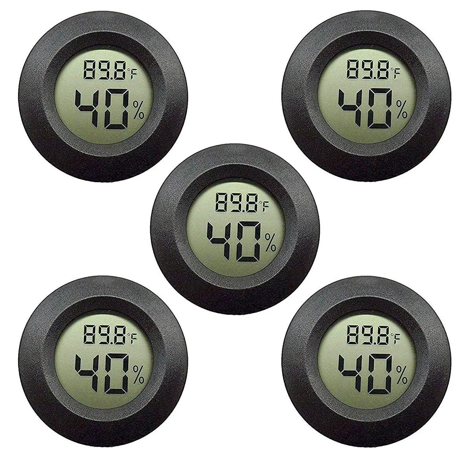 5-pack Hygrometer Thermometer Digital LCD Monitor Humidity Meter Gauge for Humidifiers Dehumidifiers Gre
5-pack Hygrometer Thermometer Digital LCD Monitor Humidity Meter Gauge for Humidifiers Dehumidifiers Gre