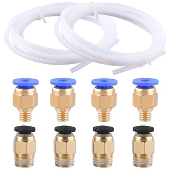 2 Pieces Ptfe Teflon Tube (2 Meters) + 4 Pieces Pc4-M6 Quick Fitting + 4 Pieces Pc4-M10 Straight Pneumatic Fitting Push To Con
2 Pieces Ptfe Teflon Tube (2 Meters) + 4 Pieces Pc4-M6 Quick Fitting + 4 Pieces Pc4-M10 Straight Pneumatic Fitting Push To Con