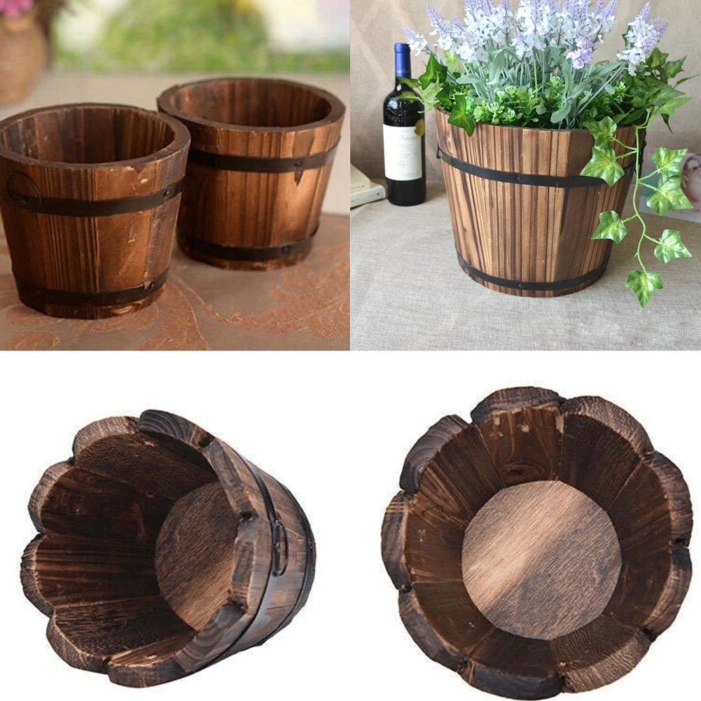 Wood Flower Pot Retro Rustic Small Barrel Primaries Ornamental Basket Flower Bowyer For Wdding Home Decoration S,M,L#0128
Wood Flower Pot Retro Rustic Small Barrel Primaries Ornamental Basket Flower Bowyer For Wdding Home Decoration S,M,L#0128