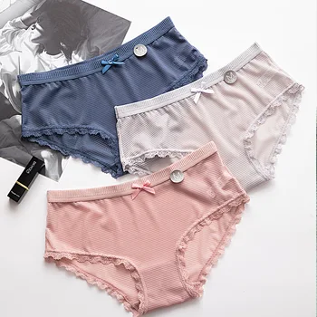 Mesh Breathable Women Panties Bowknot Front Female Lingerie Briefs High Quality Cotton Low Waist Soft Girls Underpants Lingerie
Mesh Breathable Women Panties Bowknot Front Female Lingerie Briefs High Quality Cotton Low Waist Soft Girls Underpants Lingerie