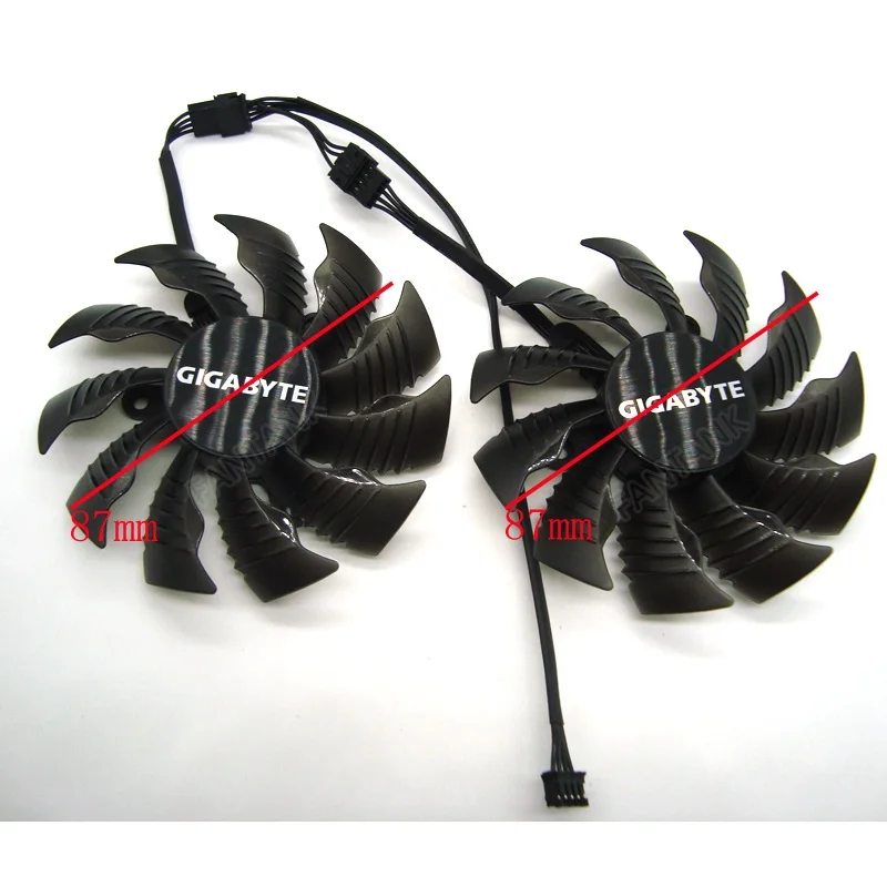 

87mm T129215SU PLA09215S12H 4Pin 42mm Cooler Fan For Gigabyte GeForce GTX 960 GTX 950 R9 390 380 Graphics Video Card Cooling Fan