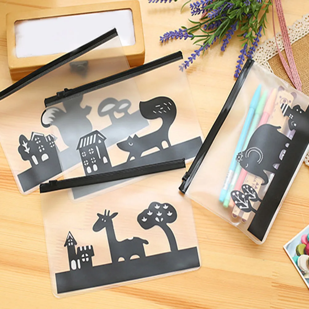 Transparent PVC Cute Animals Printed Waterproof Stationery Pencil Case Makeup Bag
Transparent PVC Cute Animals Printed Waterproof Stationery Pencil Case Makeup Bag