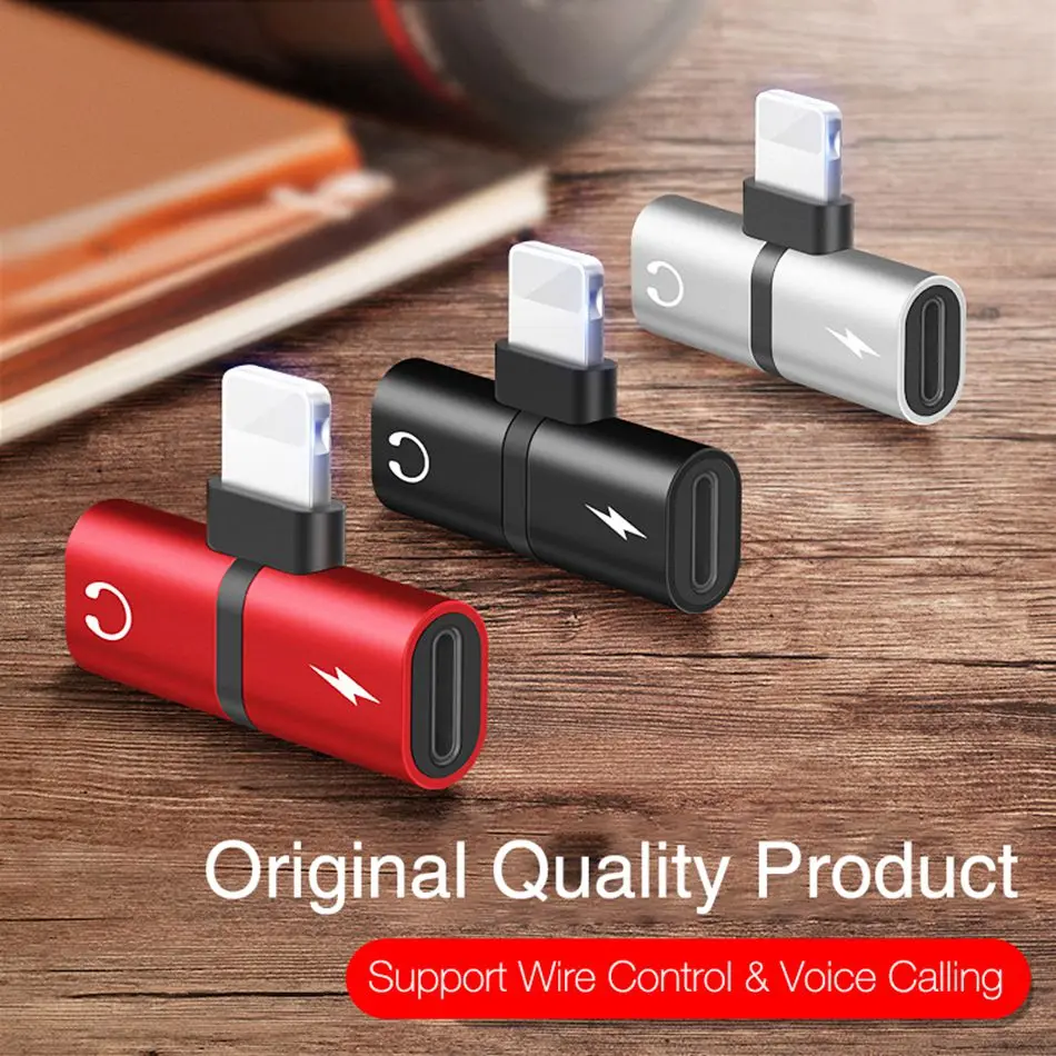 KISSCASE Charger Headphone Adapter For iPhone 6 6S 7 7S 8 8S Plus X XS MAX XR Mini Audio Cable Adapter For lightning headphone
KISSCASE Charger Headphone Adapter For iPhone 6 6S 7 7S 8 8S Plus X XS MAX XR Mini Audio Cable Adapter For lightning headphone