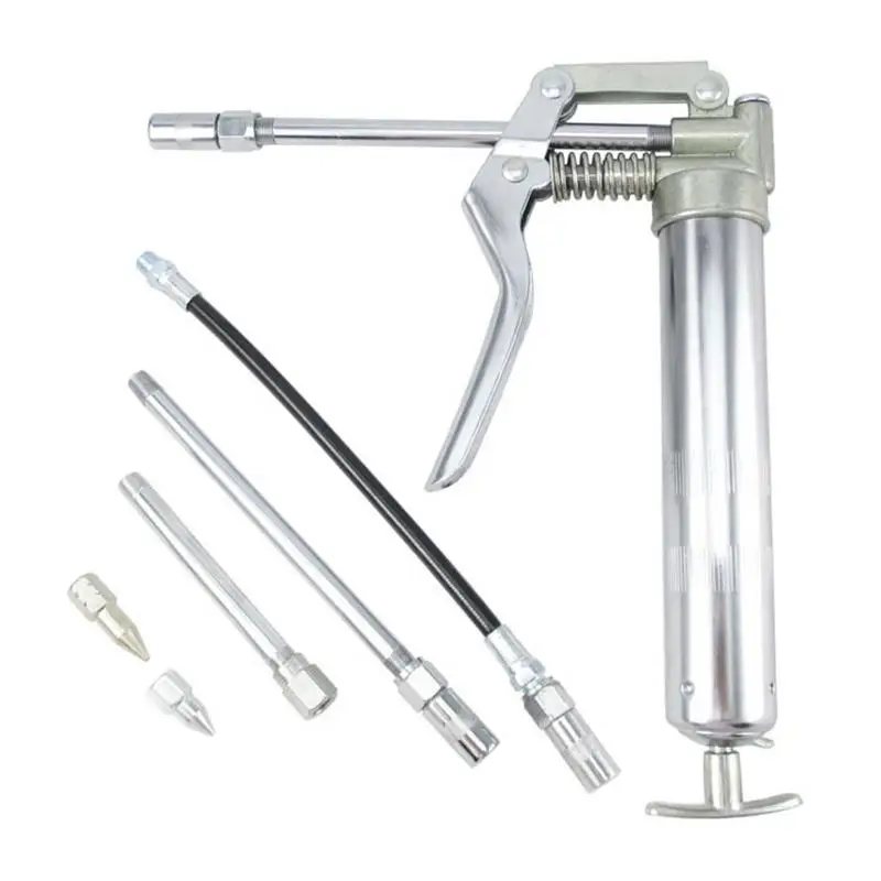 120CC Mini Grease Gun Pistol Grip One Handed Grease Butter Machine Grease Guns for Auto Vehicle Car Repair Lubrication Hand Tool
120CC Mini Grease Gun Pistol Grip One Handed Grease Butter Machine Grease Guns for Auto Vehicle Car Repair Lubrication Hand Tool