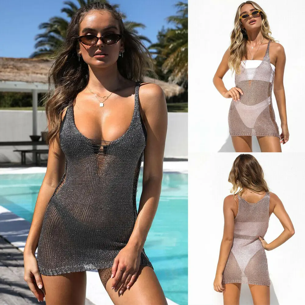 2019 Women Sexy Bikini Cover Up Bathing Suit Fishnet V Neck Hollow Swimsuit Swimwear Beach Shirt Dress Bathing Suit Bikini 2019
2019 Women Sexy Bikini Cover Up Bathing Suit Fishnet V Neck Hollow Swimsuit Swimwear Beach Shirt Dress Bathing Suit Bikini 2019