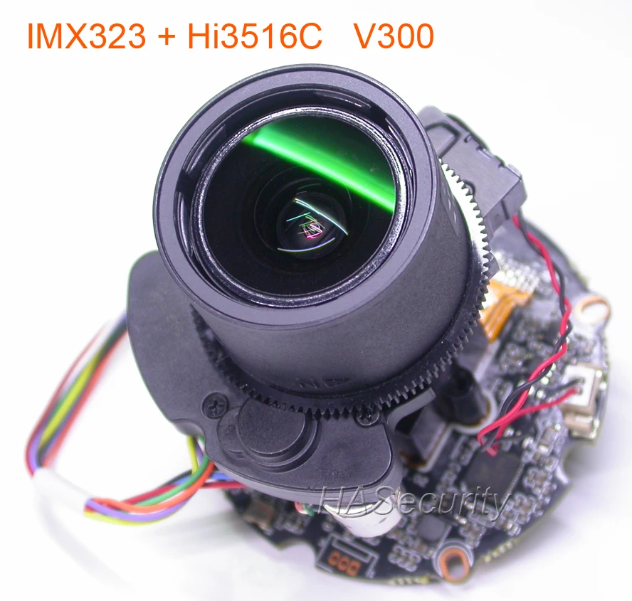 H.265 H.264 motorized 2.8-12mm Zoom & Auto Focus LENs 1/2.9" SONY Exmor IMX323 CMOS Hi3516C V300 CCTV IP camera PCB board module
H.265 H.264 motorized 2.8-12mm Zoom & Auto Focus LENs 1/2.9" SONY Exmor IMX323 CMOS Hi3516C V300 CCTV IP camera PCB board module